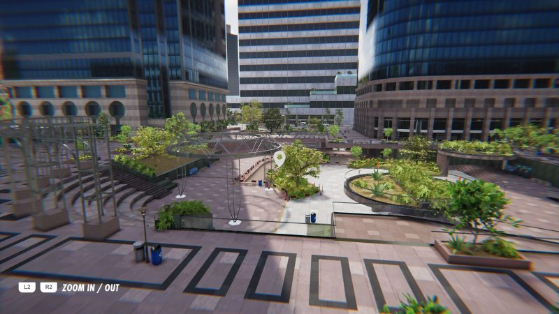 По нажатию одной кнопки скейтер превращается в курсор, которым можно летать по всей карте и присматривать себе места для трюков