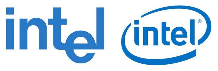 Первый логотип Intel (слева) был представлен в 1968 году, второй (справа) использовался компанией с 2006 года