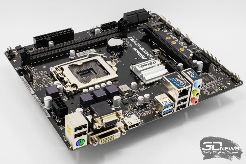 Типичная плата на Intel H310 — ASRock H310CM-HDV/M.2