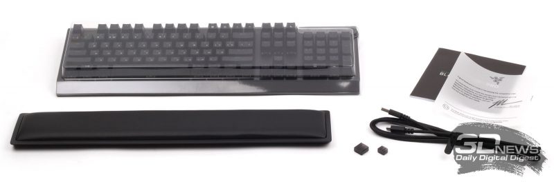 Комплект поставки клавиатуры Razer BlackWidow V3 Pro