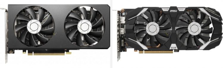 MSI GeForce RTX 3070 Twin Fan и MSI GeForce GTX 1060 TOC