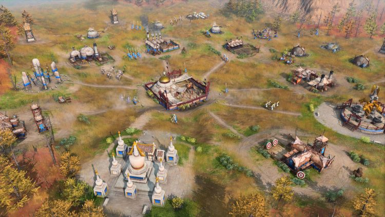 Передвижной монгольский лагерь в Age of Empires IV