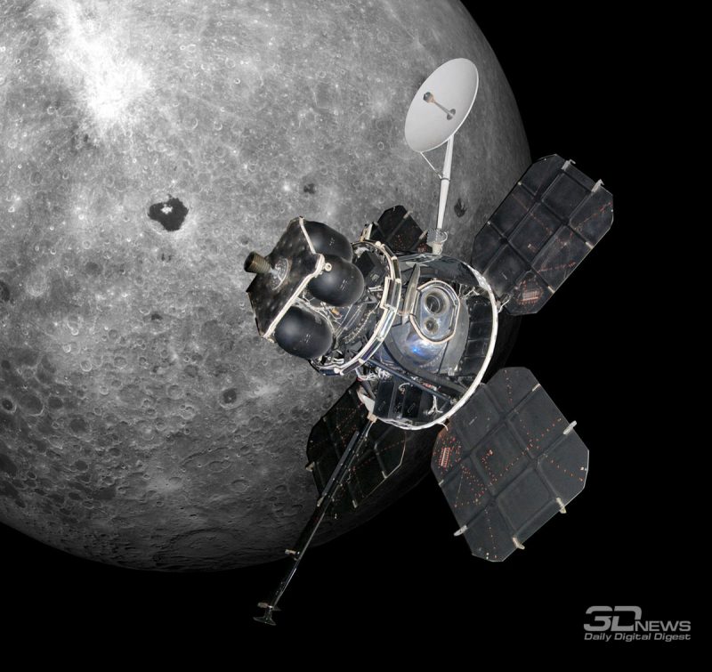 За 1966-1967 годы пять аппаратов Lunar Orbiter отсняли почти всю поверхность Луны. Фото NASA