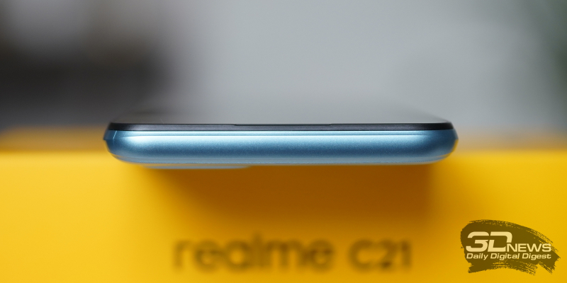 realme C21, верхняя грань без функциональных элементов