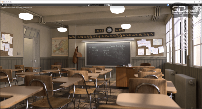 Blender 2.91.0 classroom (электросеть)