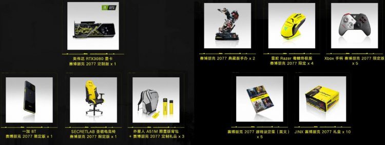 Другие призы в лотерее Cyberpunk 2077